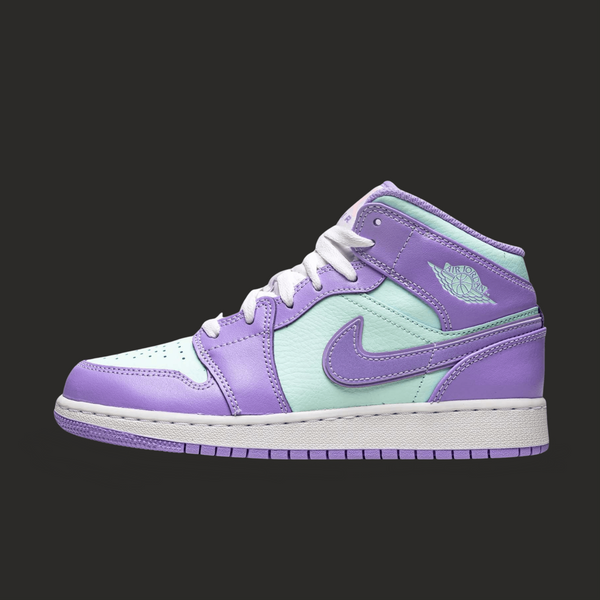 Air Jordan 1 Mid GS 'Purple Aqua'