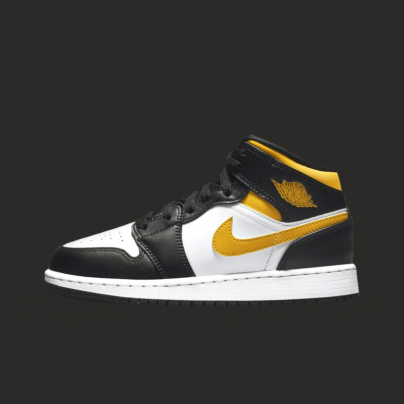 Air Jordan 1 Mid GS 'White Pollen Black'