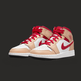 Air Jordan 1 Mid GS 'White Onyx Light Curry'