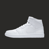 Air Jordan 1 Mid GS 'Triple White'