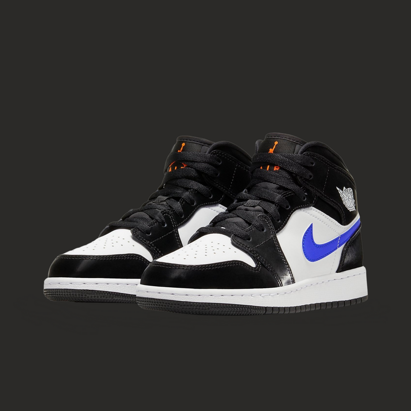 Air Jordan 1 Mid GS 'Black Racer Blue'