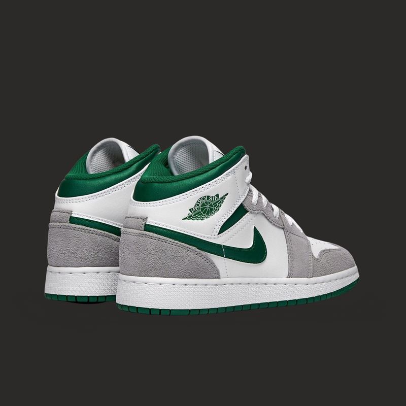 Air Jordan 1 Mid GS 'Green Grey'