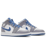 Air Jordan 1 Mid 'True Blue Cement' - GS