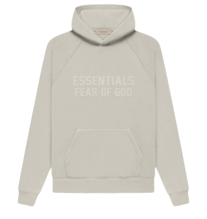 FOG Essentials Hoodie 'Flocked Smoke' (FW22 Collection)